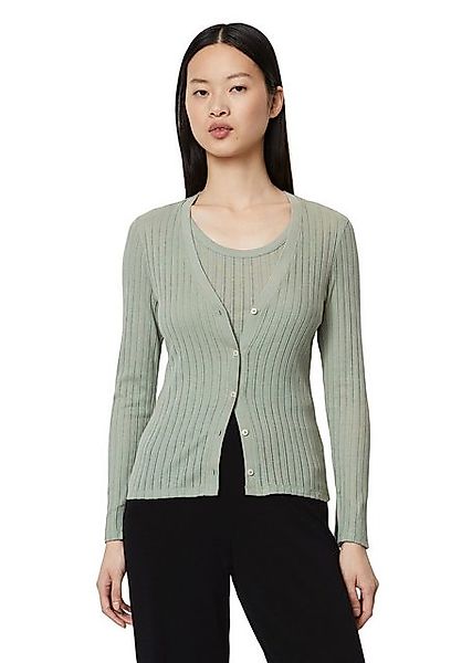 Marc O'Polo Strickjacke Pointelle-Cardigan regular, leicht günstig online kaufen