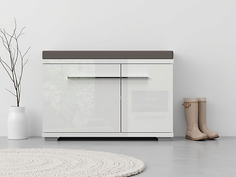 PLACES OF STYLE Schuhbank »Piano Sitzbank inkl. Polsterkissen, Breite 76 cm günstig online kaufen