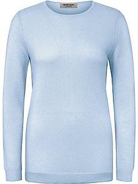Rundhals-Pullover aus 100% Premium-Kaschmir Peter Hahn blau günstig online kaufen
