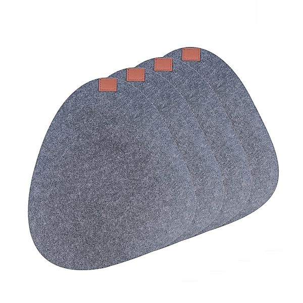 Neuetischkultur Platzset Platzset 4-teilig Filz oval, günstig online kaufen