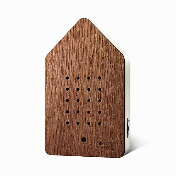 Birdybox Dark Oak Vogelgezwitscher mit Bewegungsmelder dunkle Eiche Akku US günstig online kaufen