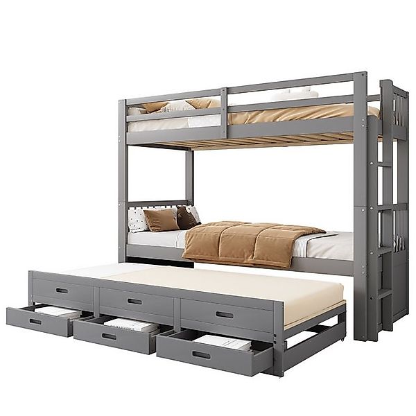 OKWISH Etagenbett Kinderbett, Hausbett für Mädchen und Jungen, Bett (mit Le günstig online kaufen
