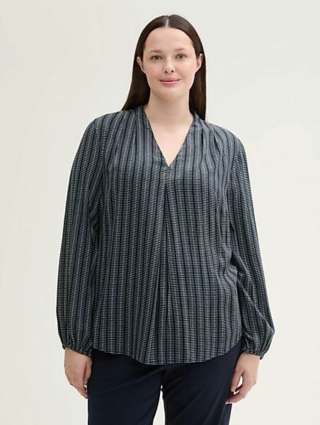 TOM TAILOR PLUS Langarmbluse Plus Size - Bluse mit LENZING™ ECOVERO™ günstig online kaufen