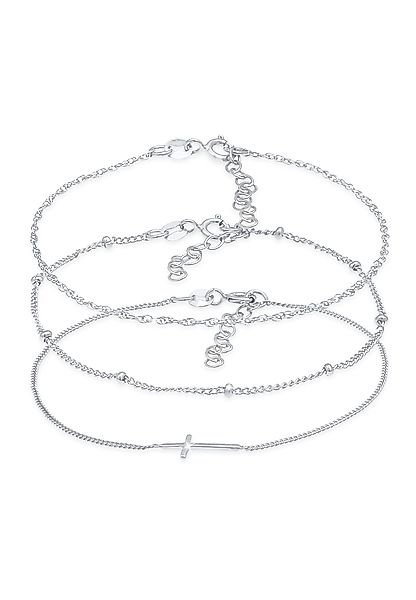 Elli Armband Set Gedreht Kugel Kreuz günstig online kaufen