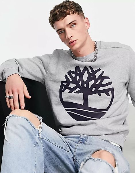 Timberland – Core Tree – Sweatshirt in Grau mit Logo günstig online kaufen