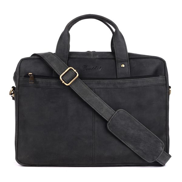 Benthill Aktentasche Echt Leder Laptoptasche Büro günstig online kaufen