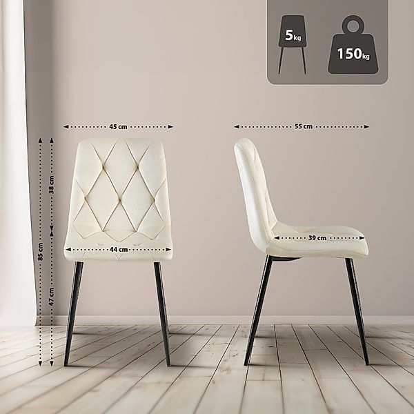 CLP Esszimmerstuhl Clairton (2er Set), mit günstig online kaufen