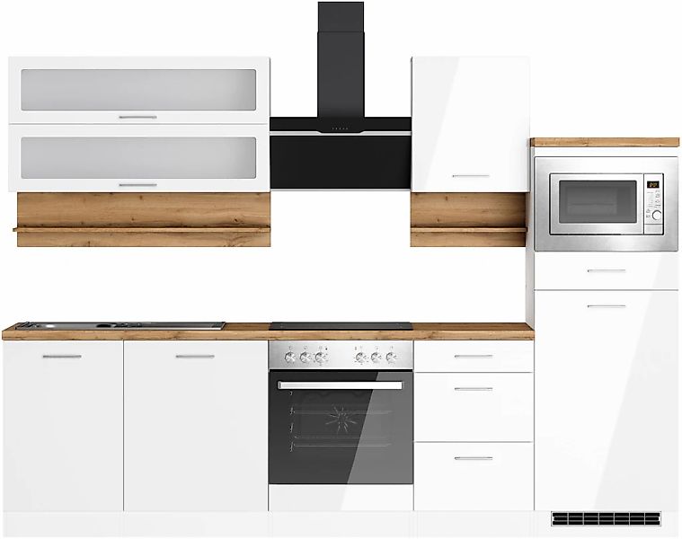 KOCHSTATION Küchenzeile "KS-Milan", 280 cm breit, robuste Metallauszüge, vi günstig online kaufen