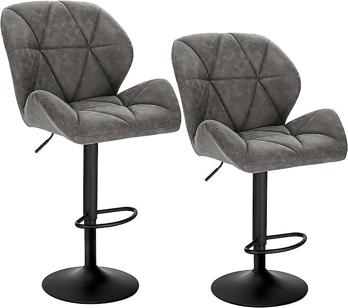 Woltu Barhocker (2 St), Barstuhl Bistrostuhl, höhenverstellbar, drehbar, Ku günstig online kaufen