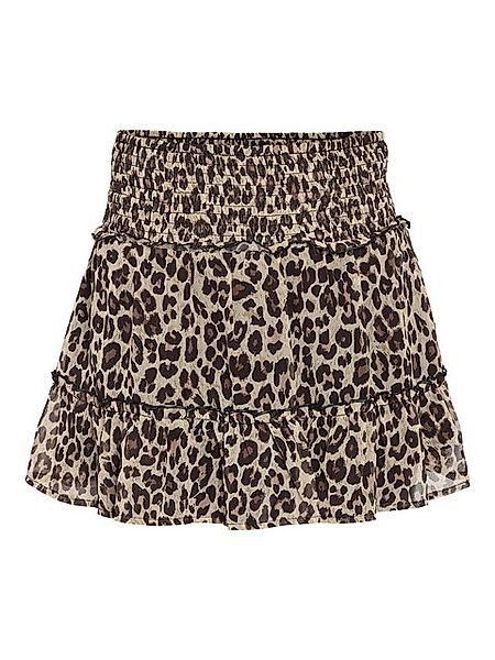 Noisy may Sommerrock Mehrschichtiger Look mit elastischem Bund Leo Print NM günstig online kaufen