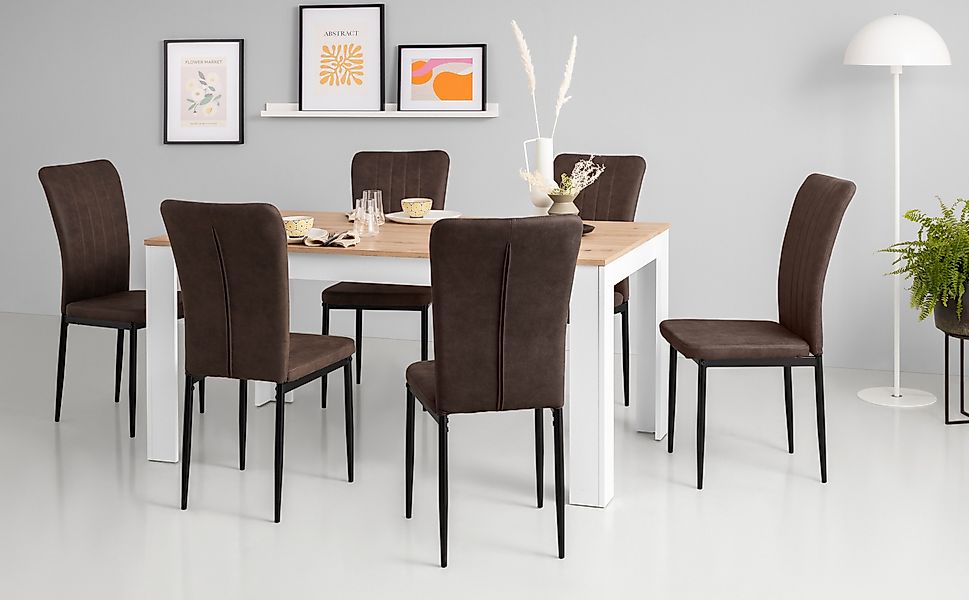 Home affaire 4-Fußstuhl Bergamo (Set, 4 günstig online kaufen