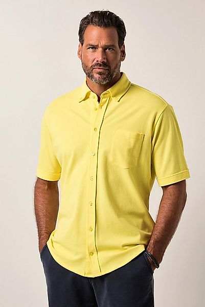 JP1880 Kurzarmhemd Piqué-Hemd FLEXNAMIC® Halbarm Buttondown-Kragen günstig online kaufen
