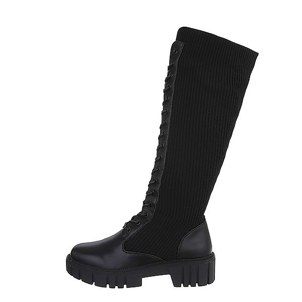 Ital-Design Damen Schnürschuhe Freizeit Plateaustiefel (84633807) günstig online kaufen