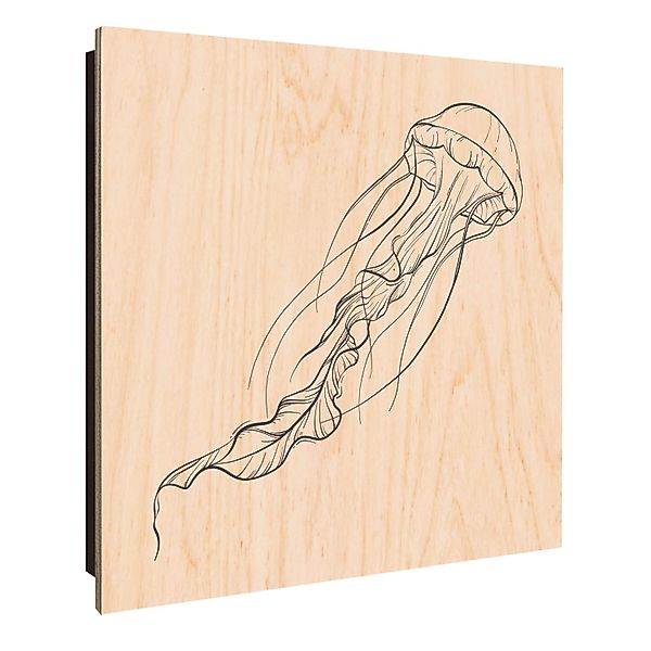 Banjado Großer Schlüsselkasten Holz 30x30cm Schwarz Scharnier Links 50 Hake günstig online kaufen