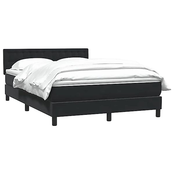 vidaXL Boxspringbett mit Matratze Schwarz 160x220 cm Samt 3316649 günstig online kaufen