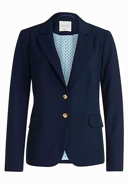 Betty&Co Jackenblazer Blazer Lang Einreiher 1/1 Arm, Navy Blue günstig online kaufen