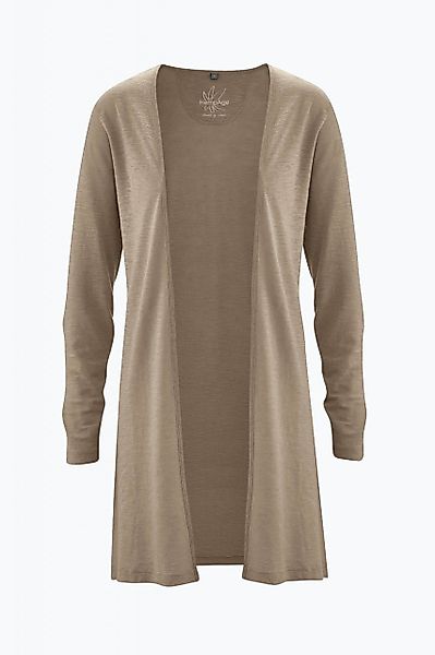 Lange Jersey Jacke aus Hanf & Bio Baumwolle günstig online kaufen