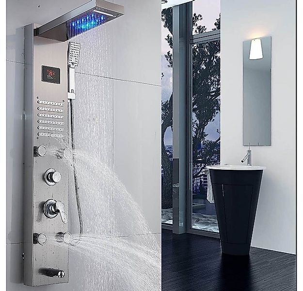 XERSEK Duschsäule Duschpaneel mit Armatur inkl. 6 Funktionen Duschsystem, m günstig online kaufen