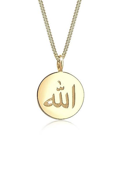 Elli Kette mit Anhänger Schriftzeichen Allahu Akbar 925 Sterling Silber günstig online kaufen