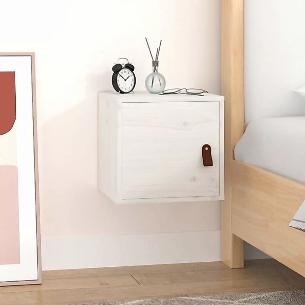 Vidaxl Wandschrank Weiß 31,5x30x30 Cm Massivholz Kiefer günstig online kaufen