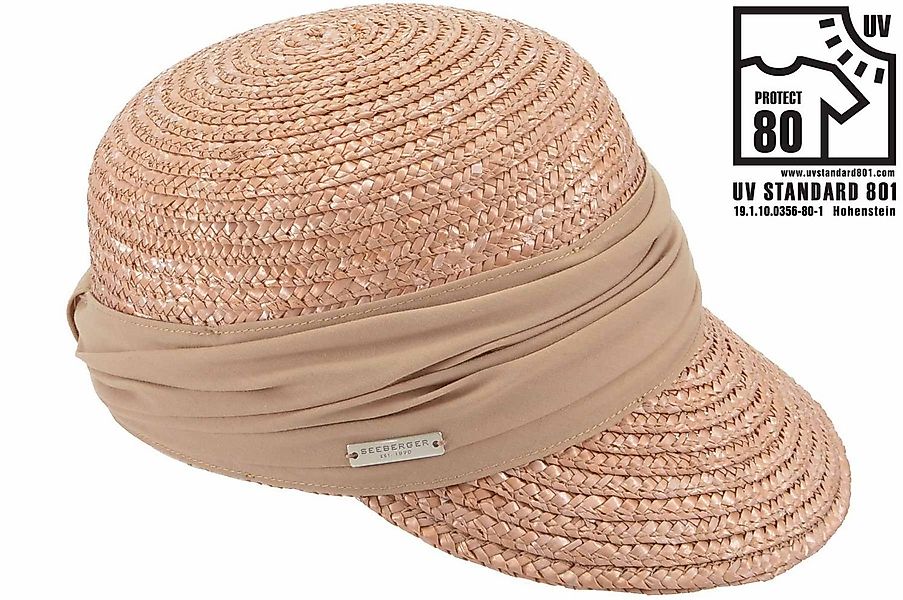 Seeberger Strohhut elegante Strohborten Cap mit günstig online kaufen