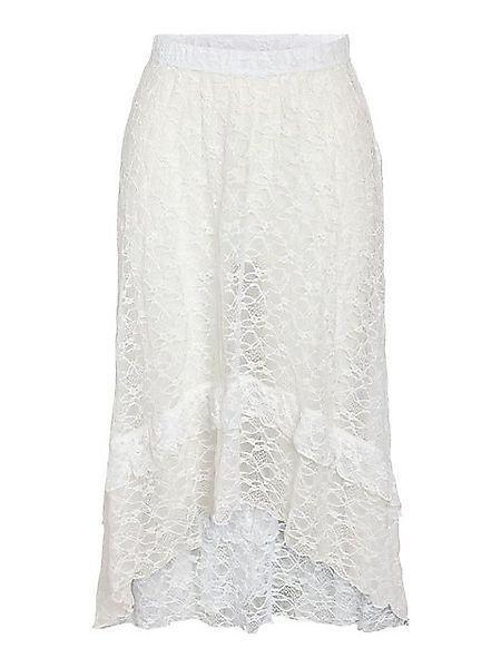 Noisy may Sommerrock Elegantes Spitzen-Design mit asymmetrischem Saum NMLAC günstig online kaufen