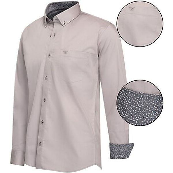 Cappuccino Italia  Blusen Regular Fit Overhemd Grijs günstig online kaufen