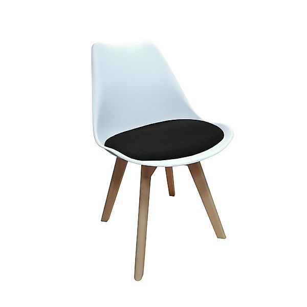 HTI-Living Esszimmerstuhl Esszimemrstuhl Atlanta Weiß/Schwarz (Stück, günstig online kaufen