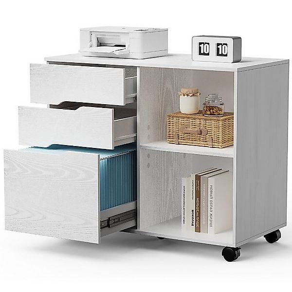 DUMOS Aktenschrank Druckertisch mit Rädern, ürocontainer rollbar, Schließfa günstig online kaufen