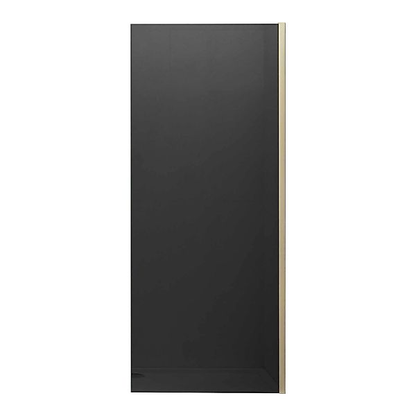 Duschparadies Walk-In Duschwand 110x200cm 8mm ESG Sicherheitsglas Grau Rahm günstig online kaufen