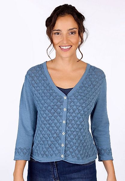 Sorgenfri Sylt Strickjacke Lisarah Ajour-Strickdetails günstig online kaufen