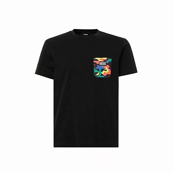 DIESEL Herren T-Shirt - Pride Kollektion, Rundhals, kurzarm, einfarbig, Reg günstig online kaufen