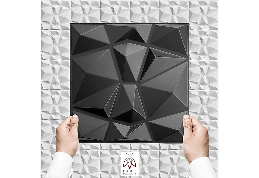 IKHEMalarka 3D Wandpaneel 3D Paneele PVC Kunststoffpaneele 30x30cm, BxL: 30 günstig online kaufen