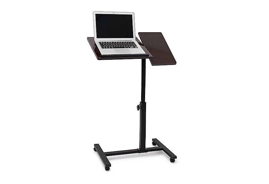 relaxdays Schreibtisch Laptoptisch höhenverstellbar Holz, schwarz günstig online kaufen