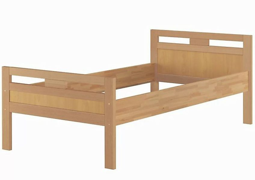 ERST-HOLZ Bett Seniorenbett Gästebett Buche massiv 90x200 hohe Sitzkante oh günstig online kaufen