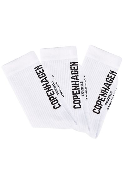 Copenhagen Studios Tennissocken, (Packung, 3 Paar), mit großem Schriftzug günstig online kaufen