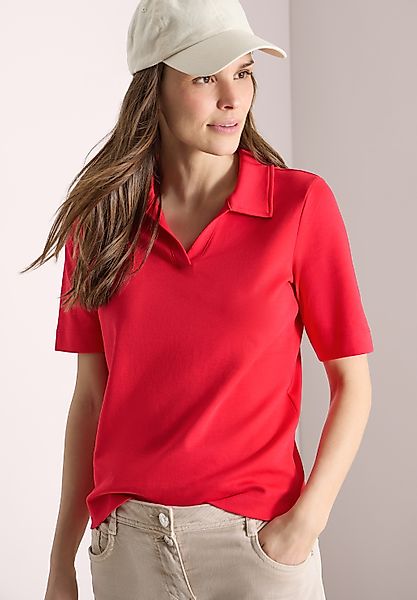 Cecil Poloshirt in Unifarbe günstig online kaufen