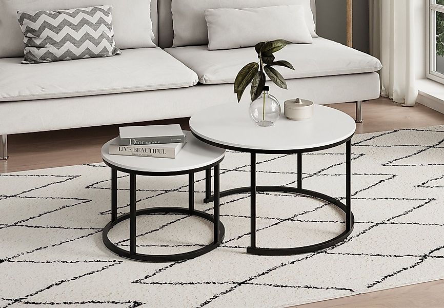 Home Collective Couchtisch 2er Set aus Holz, Wohnzimmertisch Modern (Büro B günstig online kaufen