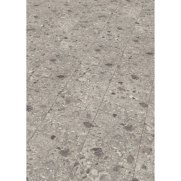 Egger Aqua-Laminatboden ELF021 NatureSense Triestino Terrazzo Grau günstig online kaufen