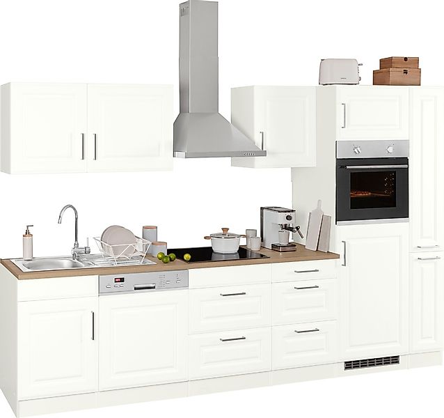 HELD MÖBEL Küchenzeile »Stockholm«, Breite 310 cm, mit hochwertigen MDF Fro günstig online kaufen