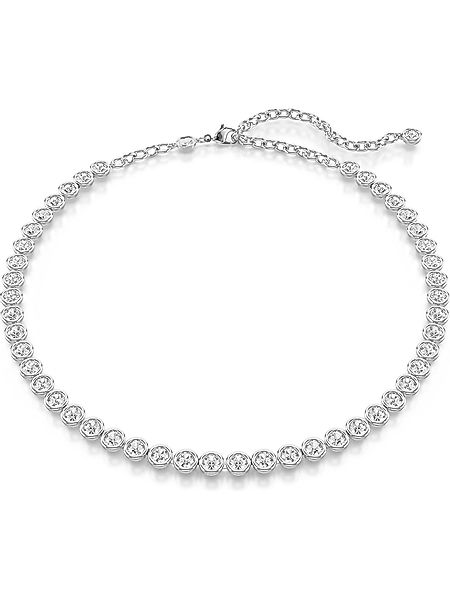 Swarovski Collier Swarovski Damen-Kette Metall Swarovski-Kristall günstig online kaufen