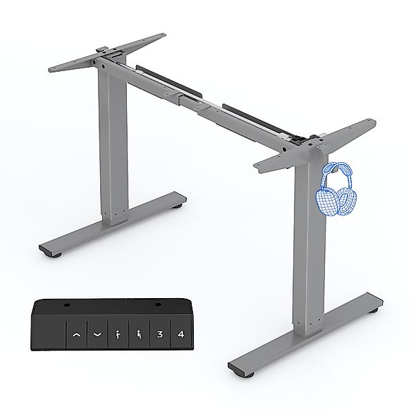 FLEXISPOT Schreibtisch Elektrisch höhenverstellbares Tischgestell, Schwarz/ günstig online kaufen
