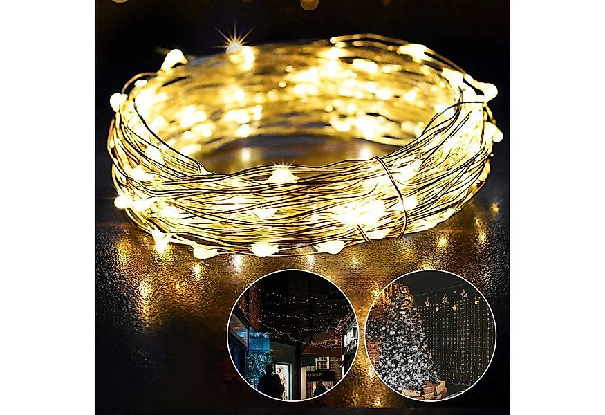 Salcar LED Solarleuchte 10m Solar-Lichterketten LED-Lichterkette Außenbeleu günstig online kaufen