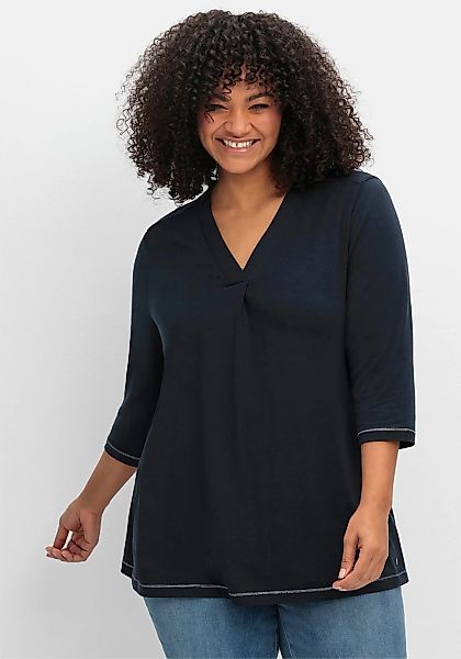 Sheego 3/4-Arm-Shirt "3/4-Arm-Shirt", (1 tlg.) günstig online kaufen