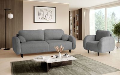 Beautysofa Sessel OPTIMO, Kunststoffbeine in schwarzer günstig online kaufen