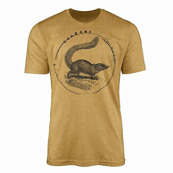 Sinus Art T-Shirt Evolution Herren T-Shirt Spitzhörnchen günstig online kaufen