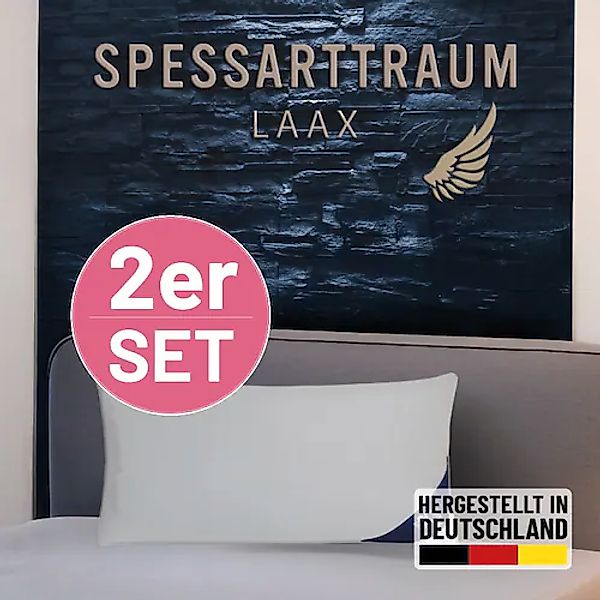 SPESSARTTRAUM 3-Kammer-Kopfkissen »Laax Sparset«, (2 St.), Kissen 40x80, 80 günstig online kaufen