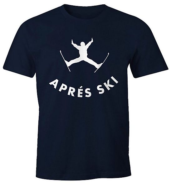 MoonWorks Print-Shirt Herren T-Shirt Apres Ski Sprung Bier Fun-Shirt Moonwo günstig online kaufen