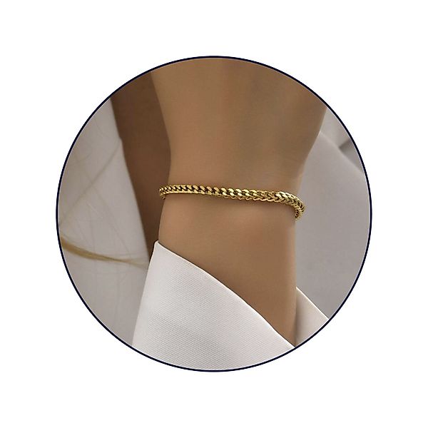GOLDKLEIN Goldarmband Armkette Schmuck vergoldeter Edelstahl günstig online kaufen