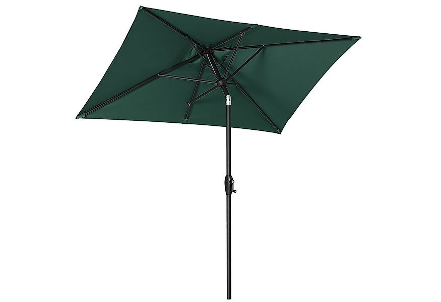Sekey Sonnenschirm 210 x 140 cm Aluminum Sonnenschirm Rechteckig Marktschir günstig online kaufen